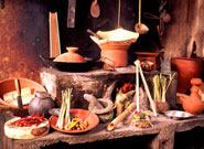 バリ伝統の食材と調理器具